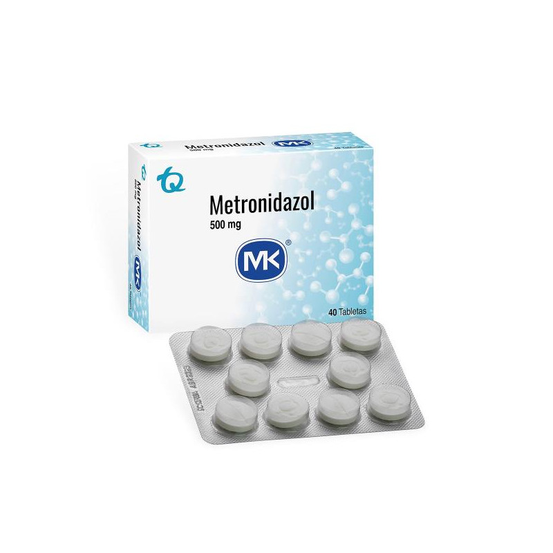 METRONIDAZOL 500 MG 40 TABLETAS MK METRONIDAZOL METRONIDAZOL 500 MG 40 TABLETAS MK METRONIDAZOL