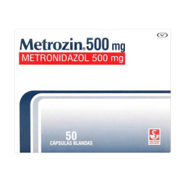 METROZIN 500 MG 50 CAPSULAS METRONIDAZOL
