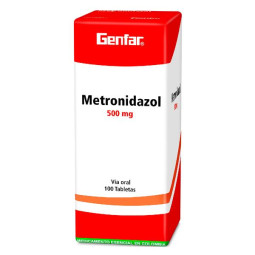 METRONIDAZOL 500 MG 100 TABLETAS GF METRONIDAZOL