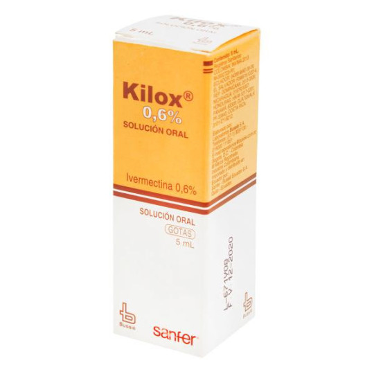 KILOX 0.6% GOTAS 5 ML IVERMECTINA KILOX 0.6% GOTAS 5 ML IVERMECTINA