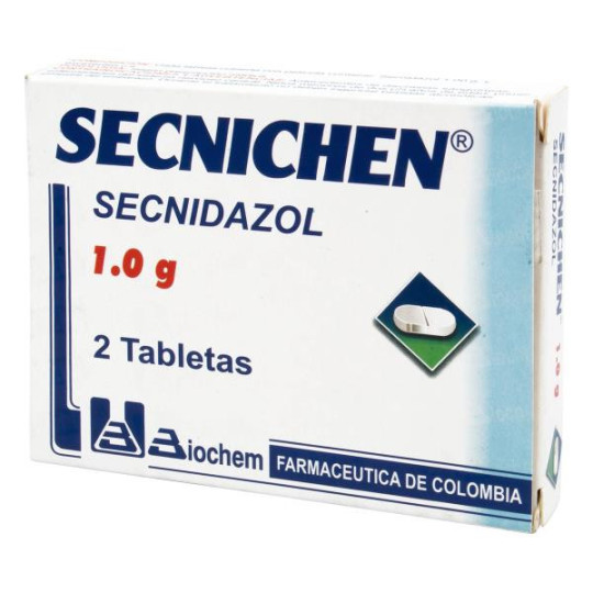 SECNICHEM 1.0 GR 2 TABLETAS SECNIDAZOL