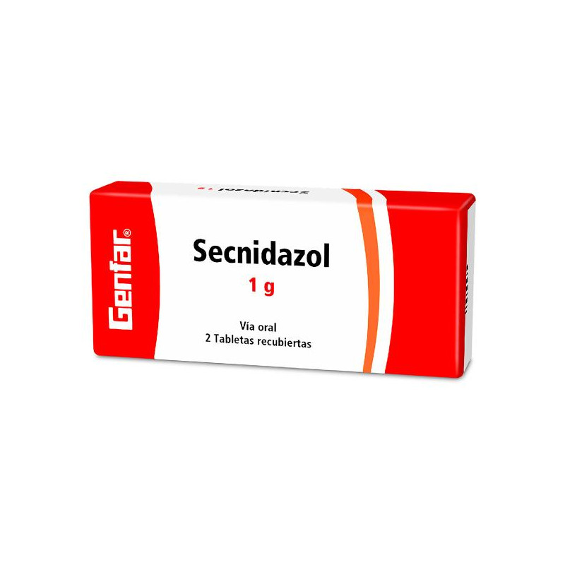 SECNIDAZOL 1 GR 2 TABLETAS GF SECNIDAZOL SECNIDAZOL 1 GR 2 TABLETAS GF SECNIDAZOL