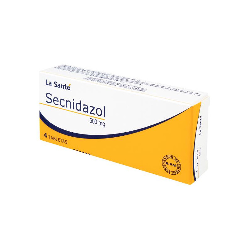 SECNIDAZOL 500 MG 4 TABLETAS LS SECNIDAZOL