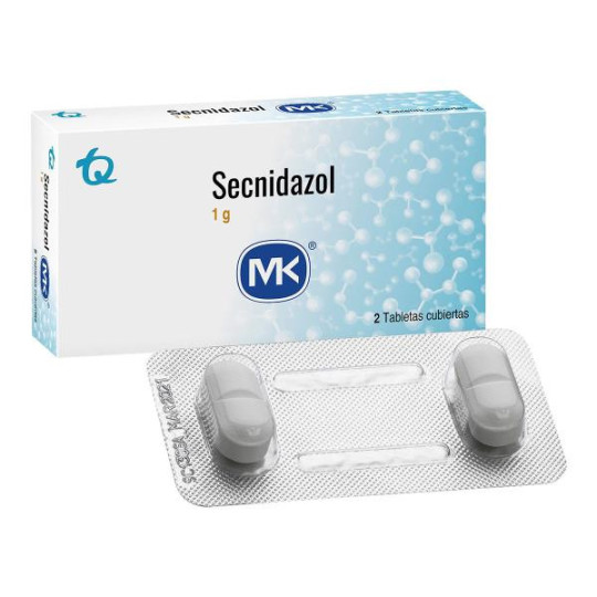 SECNIDAZOL 1 GR 2 TABLETAS MK SECNIDAZOL