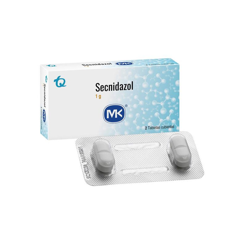 SECNIDAZOL 1 GR 2 TABLETAS MK SECNIDAZOL