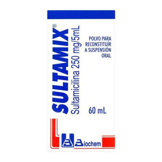SULTAMIX 250MG/5ML SUSPENSION 60 ML SULTAMICILINA SULTAMIX 250MG/5ML SUSPENSION 60 ML SULTAMICILINA