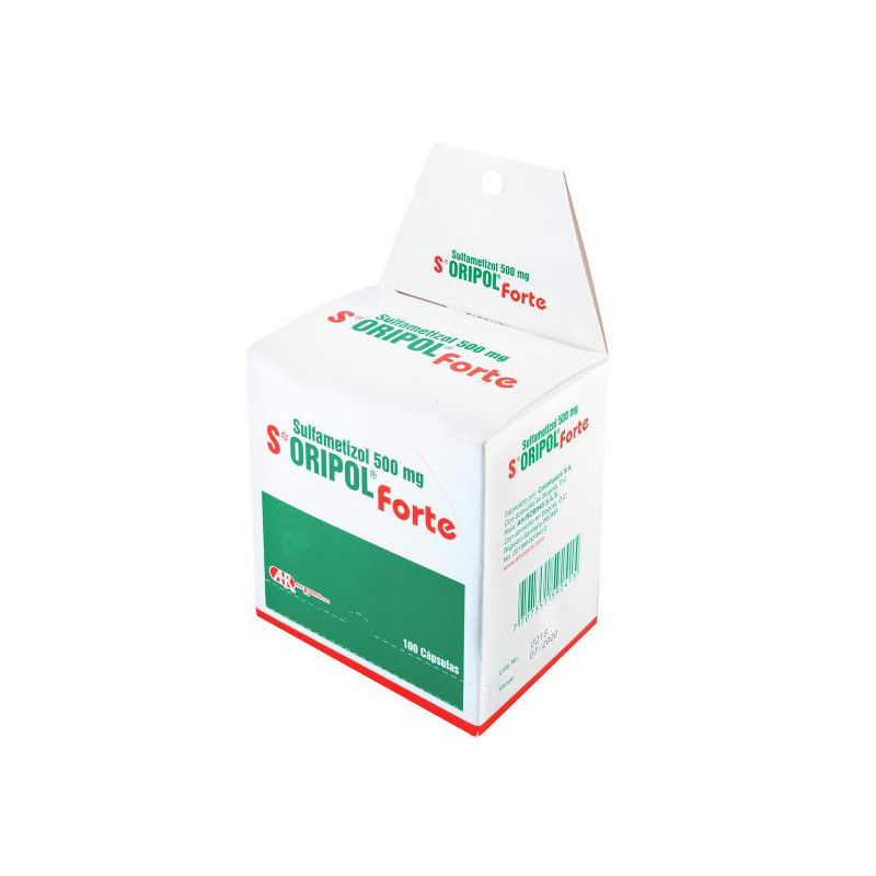 S-ORIPOL FORTE 100 CAPSULAS (A) SULFAMETIZOL S-ORIPOL FORTE 100 CAPSULAS (A) SULFAMETIZOL