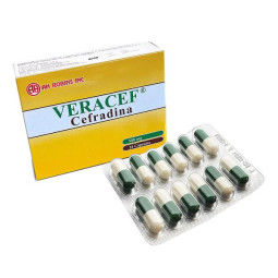 VERACEF 500 MG 24 CAPSULAS CEFRADINA