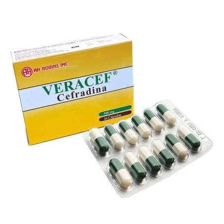 VERACEF 500 MG 24 CAPSULAS CEFRADINA