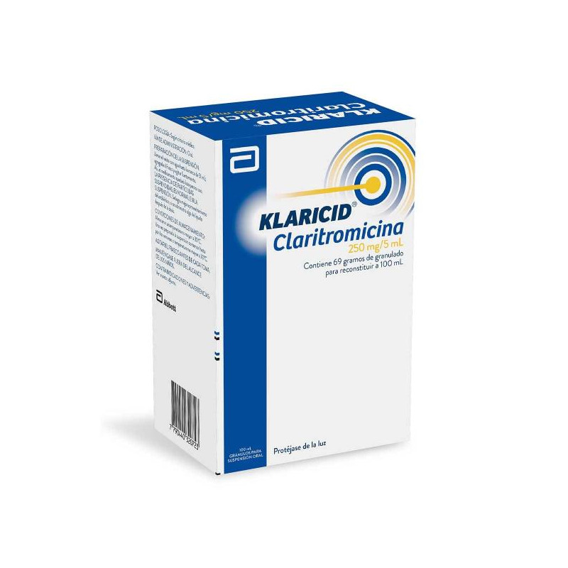 KLARICID 250 MG/5ML SUSP.100 ML (A)(DA) CLARITROMICINA