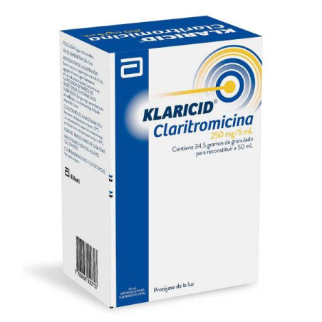 KLARICID 250 MG SUSPENSION 50 ML (DA)(A) CLARITROMICINA