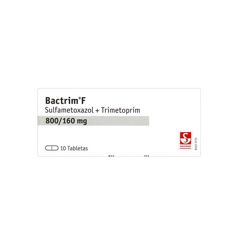 BACTRIM F 160 800 MG 10 TABLETAS TRIMETOPRIM-SULFAMETOXAZOL