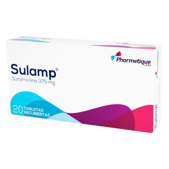 SULAMP 375 MG 20 TABLETAS (A) SULTAMICILINA