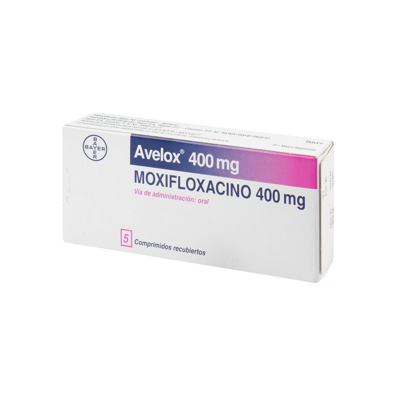 AVELOX 400 MG 5 TABLETAS (A) CLORHIDRATO DE MOXIFLOXACINO AVELOX 400 MG 5 TABLETAS (A) CLORHIDRATO DE MOXIFLOXACINO