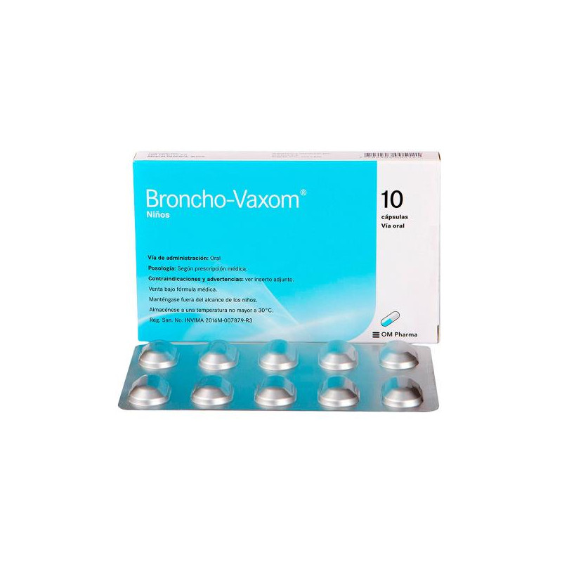 BRONCHO-VAXOM NINOS 10 CAPSULAS (DA) LISADOS BACTERIANOS