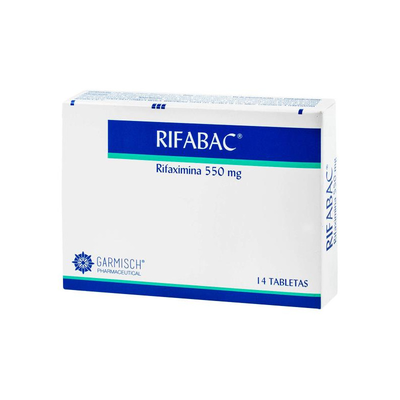 RIFABAC 550 MG 14 TABLETAS RIFAXIMINA 