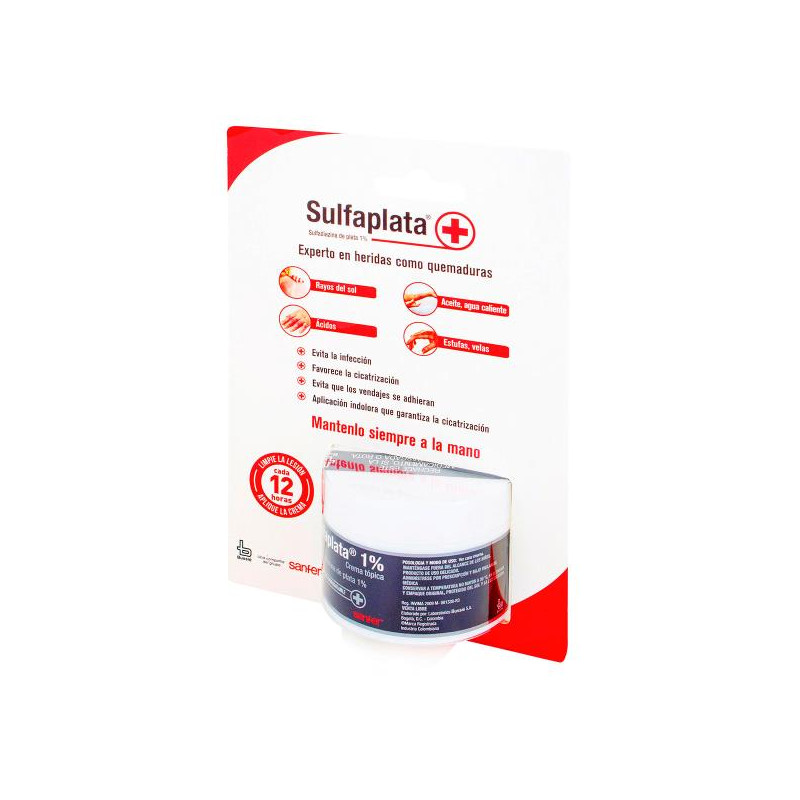 SULFAPLATA 1% CREMA 30 GR SULFADIAZINA DE PLATA