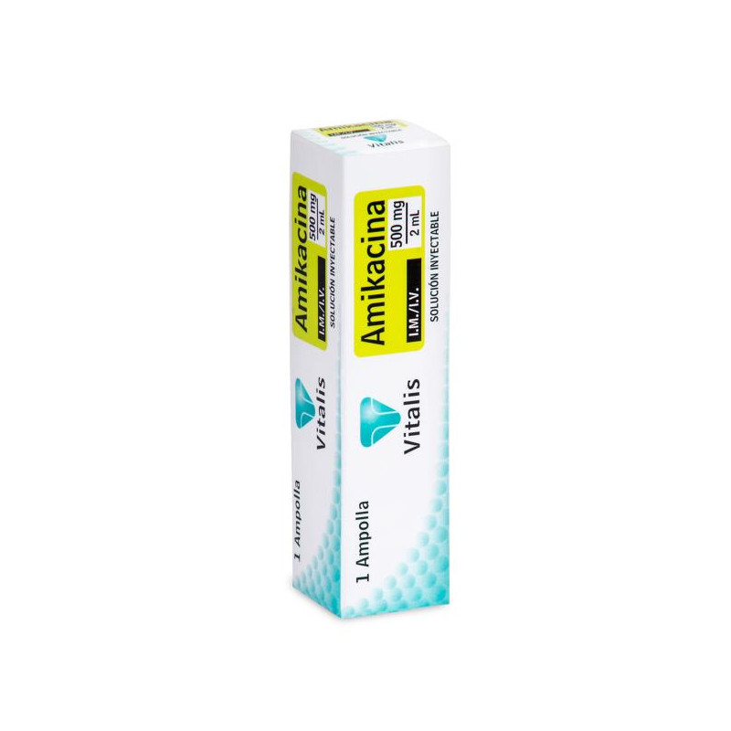 AMIKACINA 500MG/2 ML. 1 AMPOLLA VITALIS