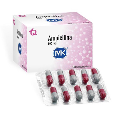 AMPICILINA 500 MG 100 CAPSULAS MK AMPICILINA