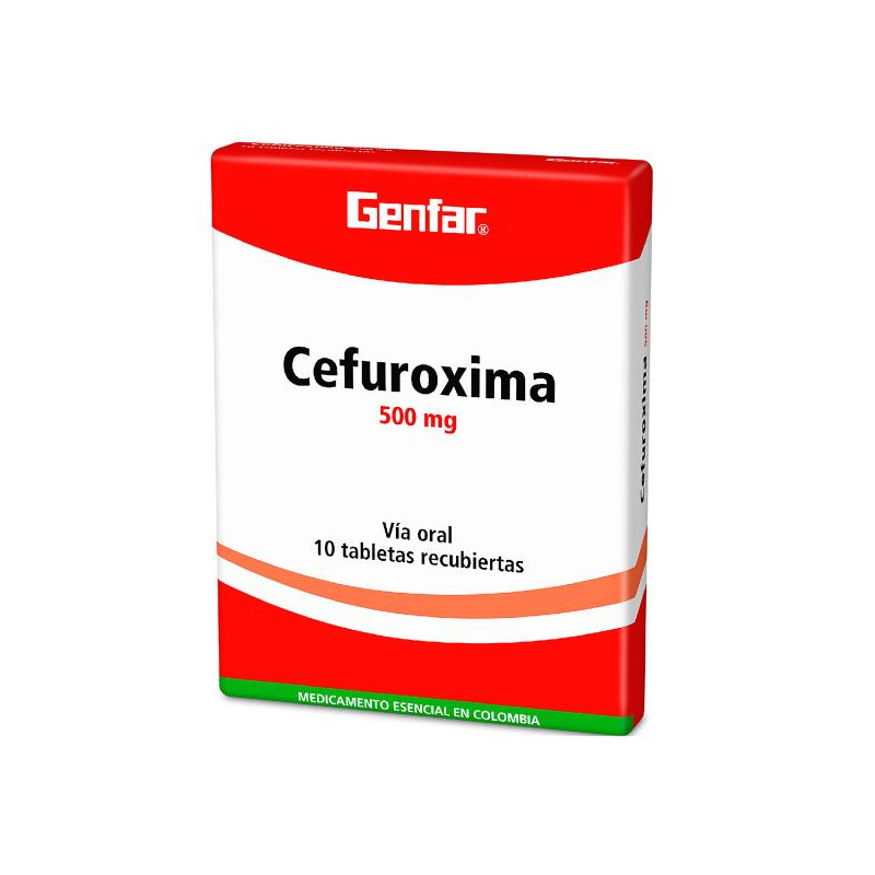CEFUROXIMA 500 MG 10 TABLETAS GF CEFUROXIME