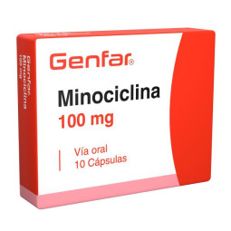 MINOCICLINA 100 MG 10 TABLETAS GF MINOCICLINA