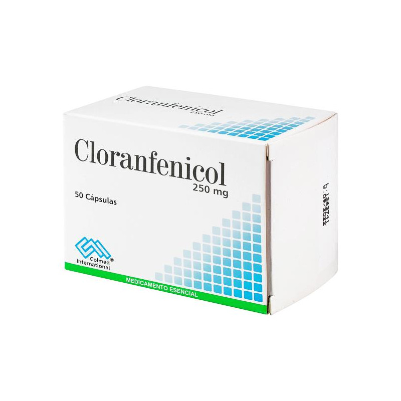 CLORANFENICOL 250 MG 50 CAPSULAS PC CLORANFENICOL