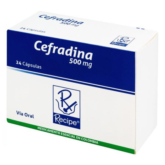 CEFRADINA 500 MG 24 CAPSULAS RC CEFRADINA 