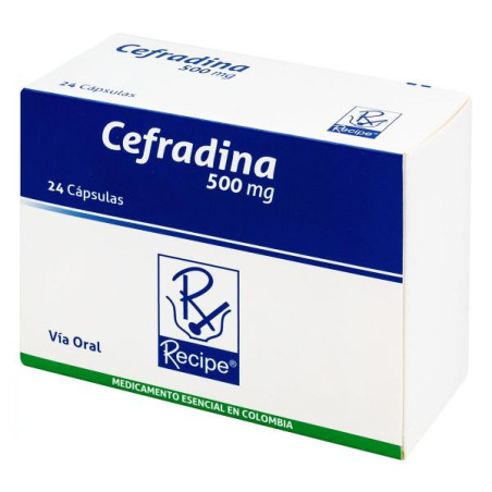 CEFRADINA 500 MG 24 CAPSULAS RC CEFRADINA 