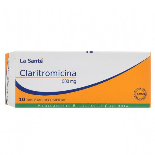CLARITROMICINA 500 MG 10 TABLETAS LS CLARITROMICINA
