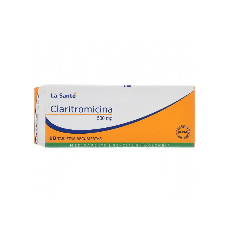CLARITROMICINA 500 MG 10 TABLETAS LS CLARITROMICINA