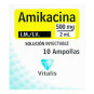 AMIKACINA 500 MG/2 ML 10 AMPOLLAS VT AMIKACINA