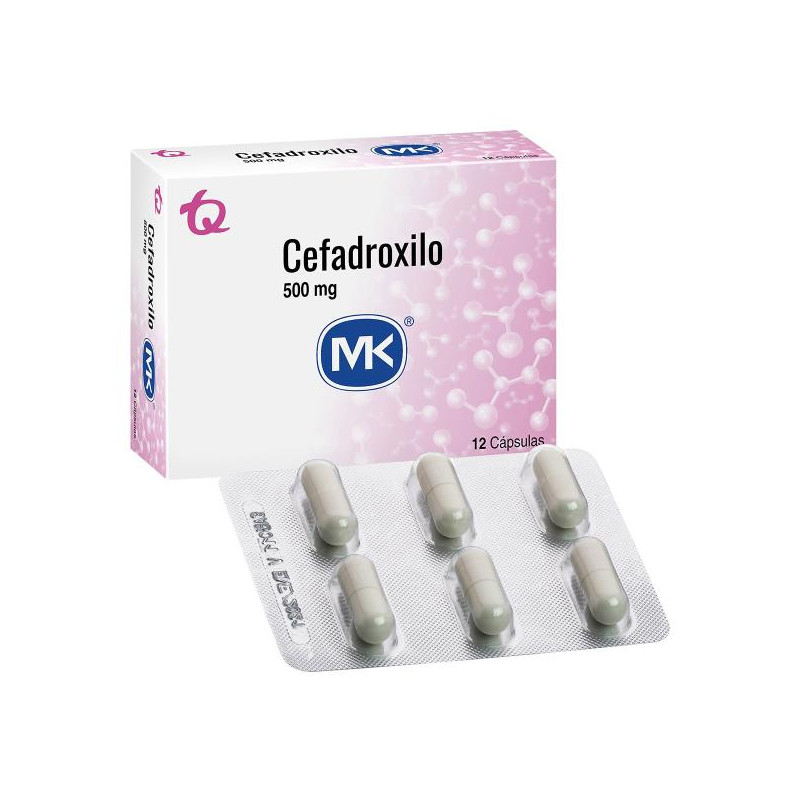 CEFADROXILO 500 MG 12 TABLETAS MK CEFADROXILO