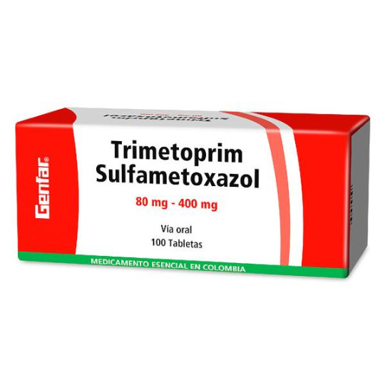 TRIMETOPRIM SULFA 80-400 100 TABLETAS GF TRIMETOPRIM-SULFAMETOXAZOL