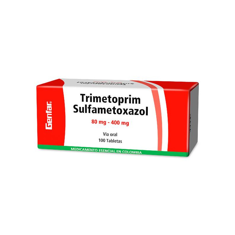 TRIMETOPRIM SULFA 80-400 100 TABLETAS GF TRIMETOPRIM-SULFAMETOXAZOL