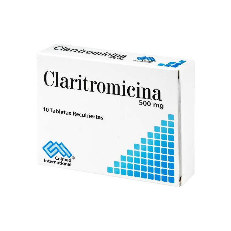 CLARITROMICINA 500 MG 10 TABLETAS PC CLARITROMICINA CLARITROMICINA 500 MG 10 TABLETAS PC CLARITROMICINA