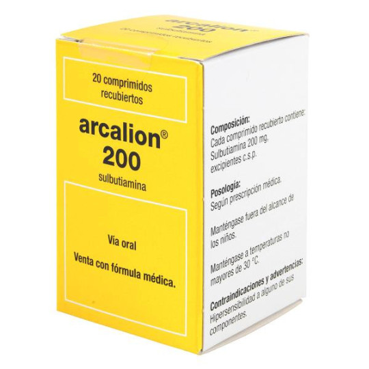 ARCALION 200 MG 20 TABLETAS (DA) SULBUTIAMINA
