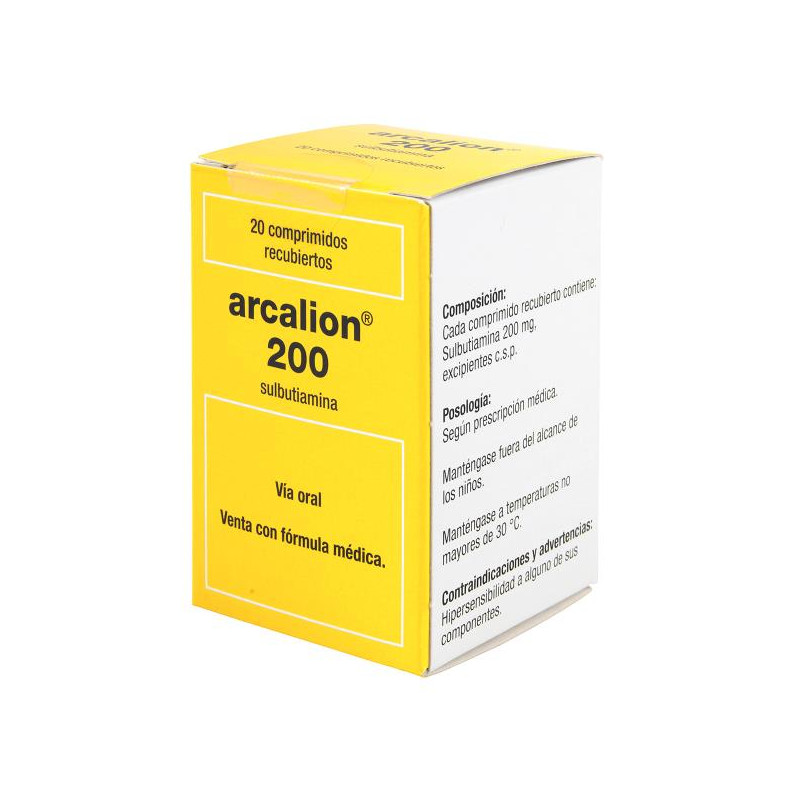 ARCALION 200 MG 20 TABLETAS (DA) SULBUTIAMINA