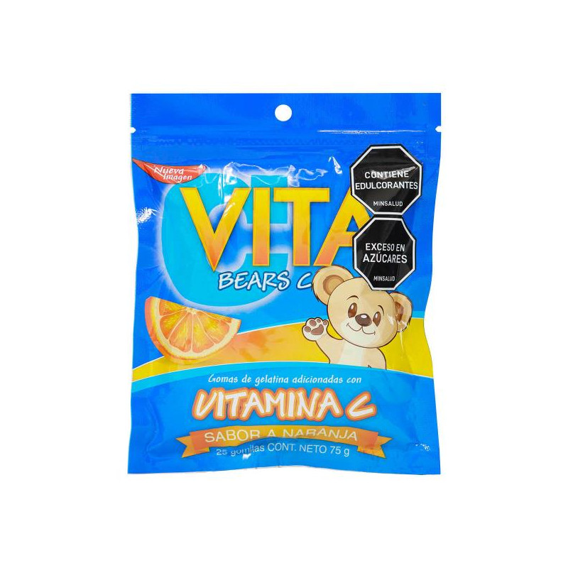 GOMAS VITABEARS C NARANJA 25 UDS