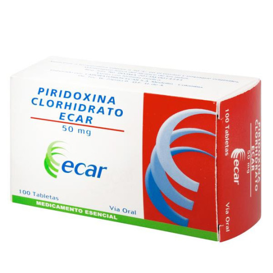 PIRIDOXINA CLORHIDRATO 50 MG 100 TBS EC PIRIDOXINA