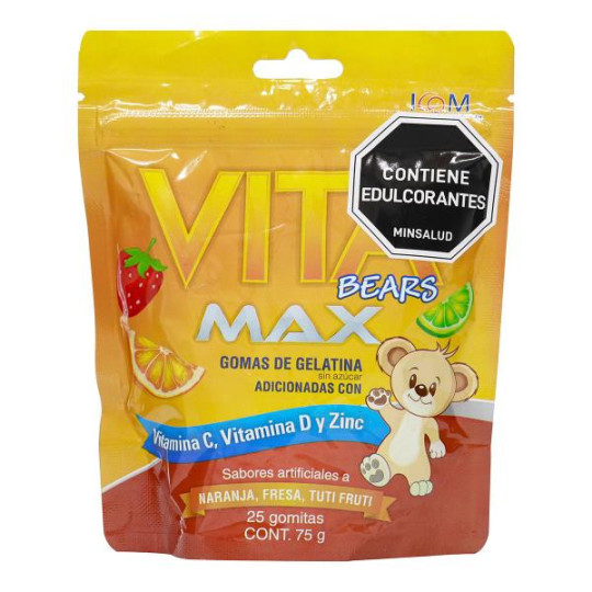 GOMAS VITA BEARS MAX 75 GR 25 UDS (PUMCV) GOMAS VITA BEARS MAX 75 GR 25 UDS (PUMCV)