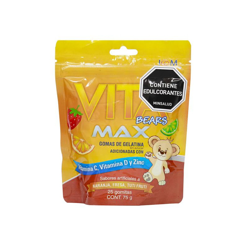 GOMAS VITA BEARS MAX 75 GR 25 UDS (PUMCV) GOMAS VITA BEARS MAX 75 GR 25 UDS (PUMCV)