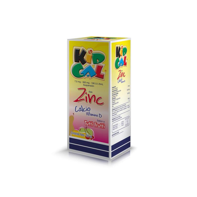KIDCAL SUSPENSION 180 ML TUTIFRUTTI (DA) SUPLEMENTO DE CALCIO KIDCAL SUSPENSION 180 ML TUTIFRUTTI (DA) SUPLEMENTO DE CALCIO