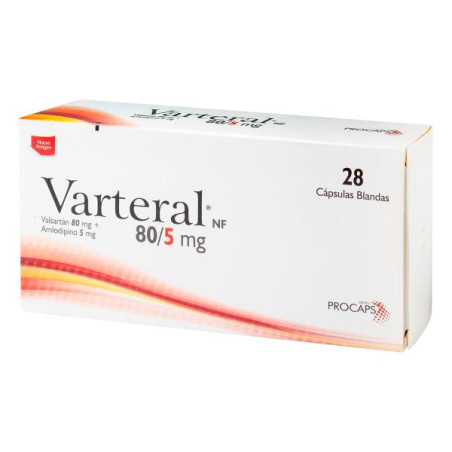 VARTERAL 80/5MG 28 TAB AMLODIPINO-VALSARTAN