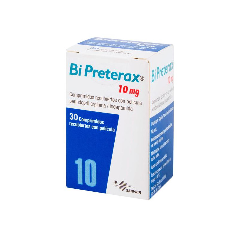 BI PRETERAX 10 MG 30 COMPRIMIDOS PERINDOPRIL
