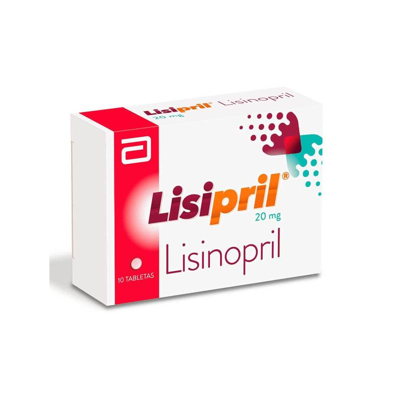 LISIPRIL 20 MGS 10 TABLETAS 