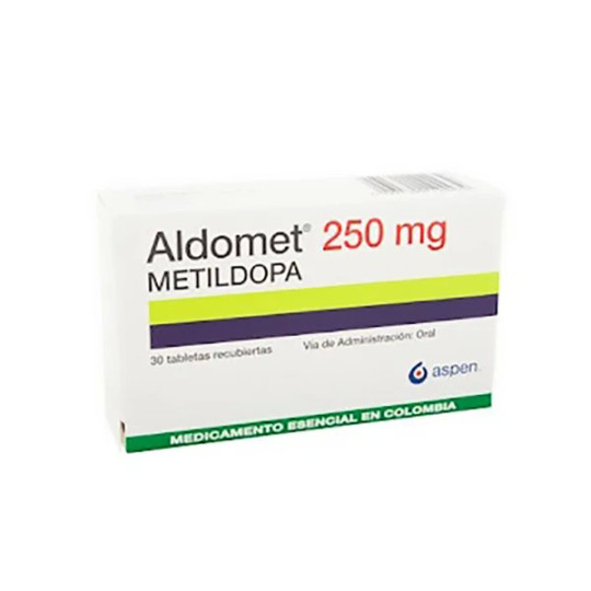 ALDOMET 250 MG 30 TABLETAS METILDOPA