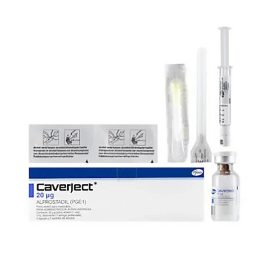 CAVERJECT 20 MCG AMPOLLA (A) ALPROSTADIL