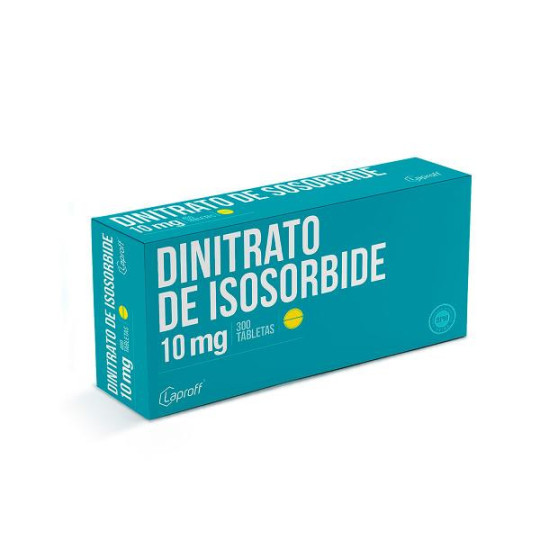 DINITRATO DE ISOSORBIDE 10 MG 300 TBS LP ISOSORBIDE 