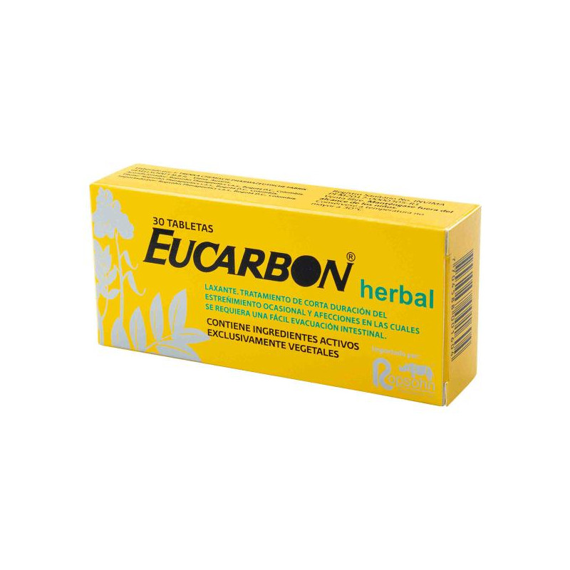 EUCARBON HERBAL 30 TABLETAS HOJAS DE SEN