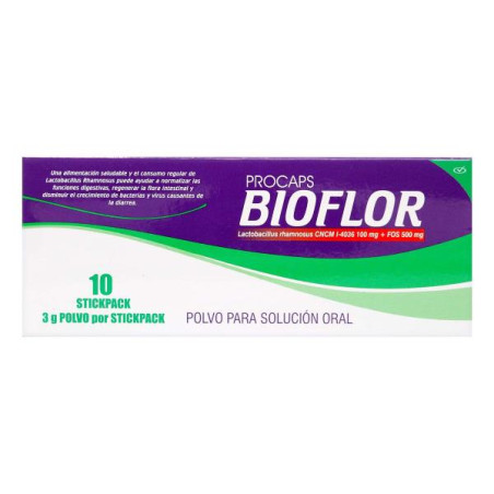 BIOFLOR POLVO SOLUCION ORAL 10 UDS 3 GR